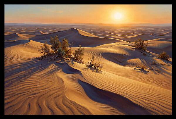 Golden Sands At Dusk