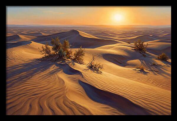 Golden Sands At Dusk