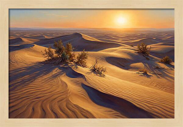 Golden Sands At Dusk