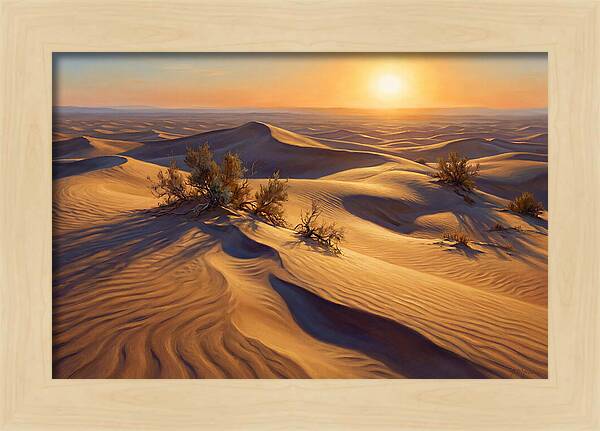 Golden Sands At Dusk
