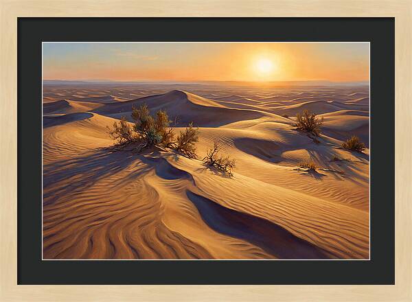 Golden Sands At Dusk