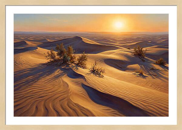 Golden Sands At Dusk