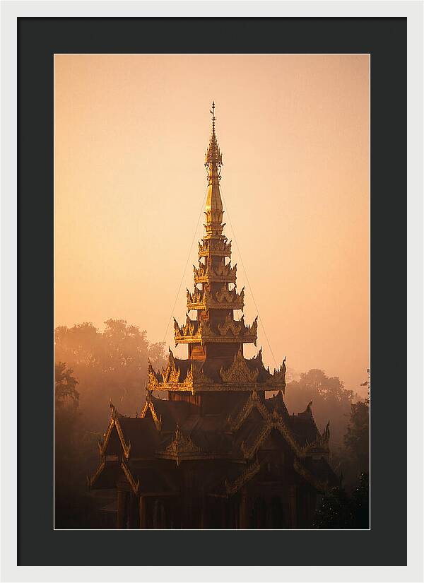 Golden Spire At Dawn