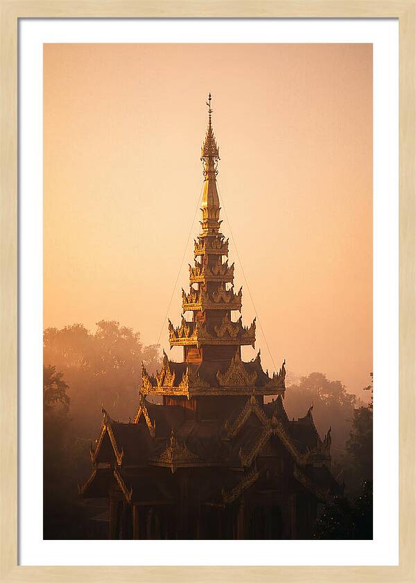Golden Spire At Dawn