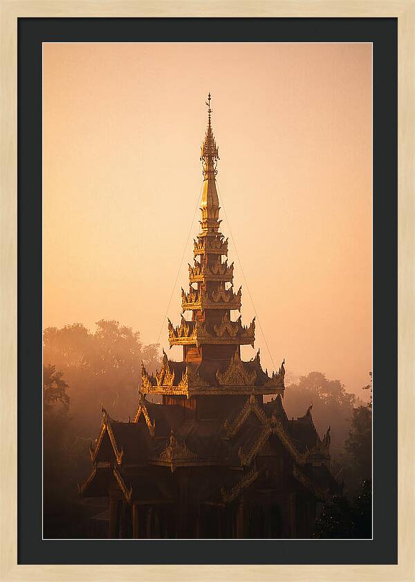 Golden Spire At Dawn