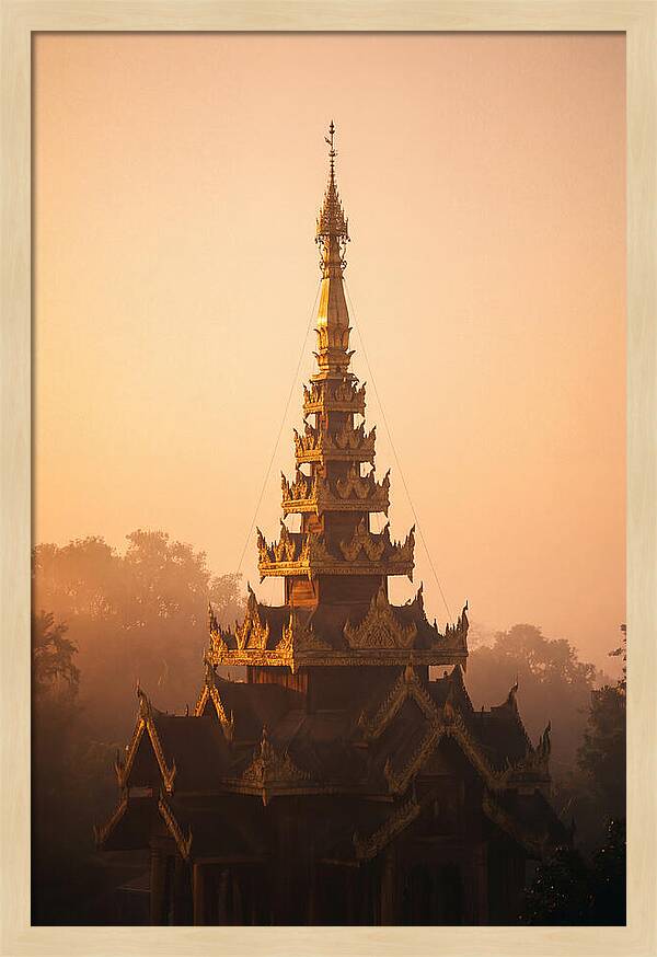 Golden Spire At Dawn