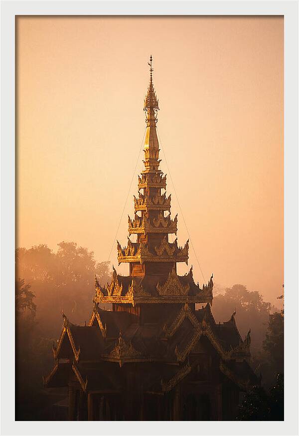Golden Spire At Dawn