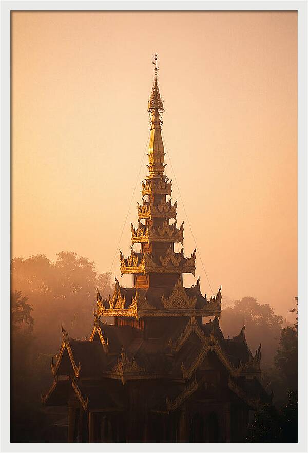 Golden Spire At Dawn