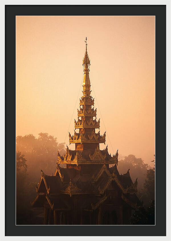 Golden Spire At Dawn