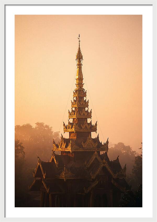 Golden Spire At Dawn