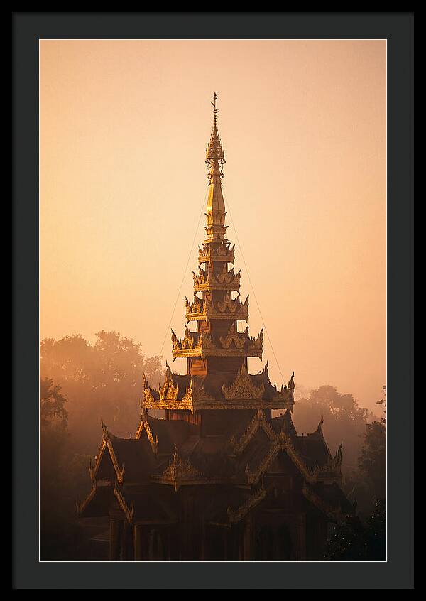 Golden Spire At Dawn