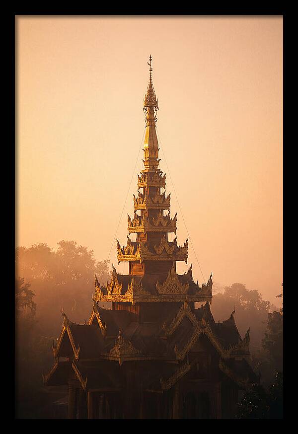 Golden Spire At Dawn