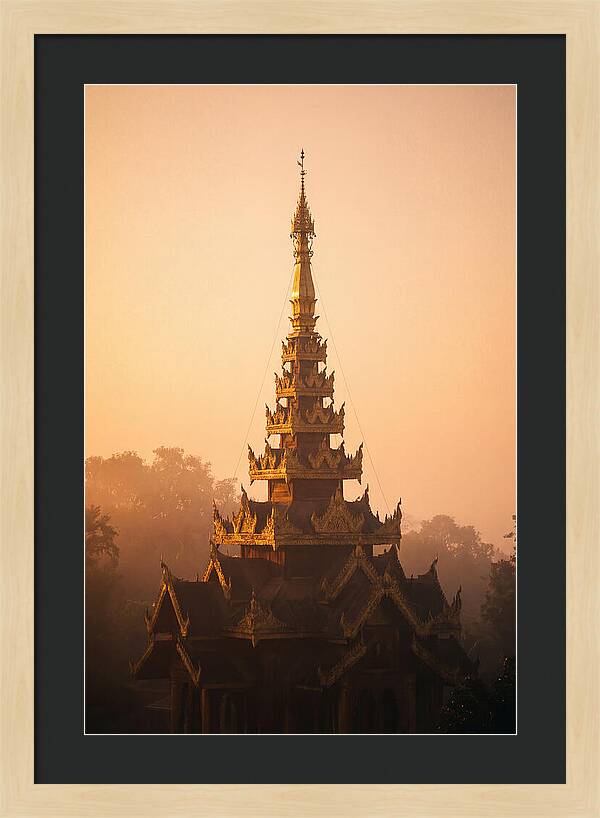 Golden Spire At Dawn