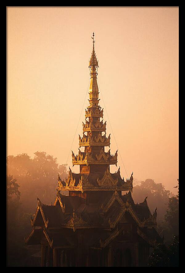 Golden Spire At Dawn