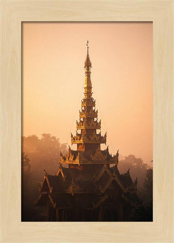 Golden Spire At Dawn