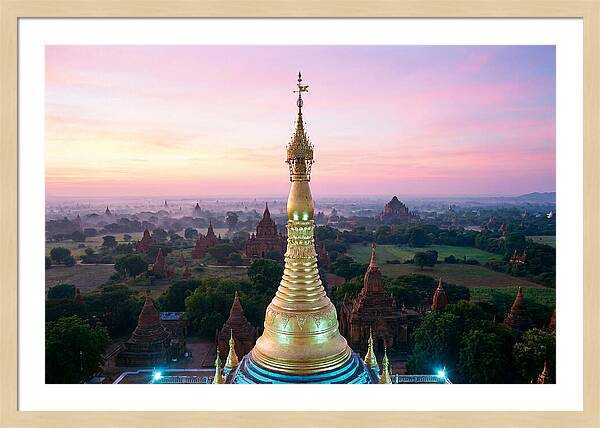 Golden Spire At Sunrise
