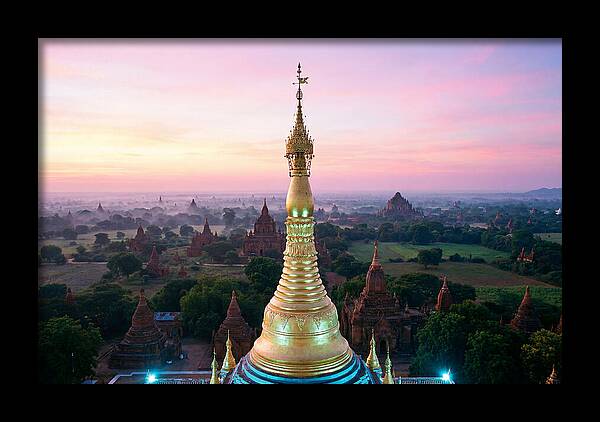 Golden Spire At Sunrise