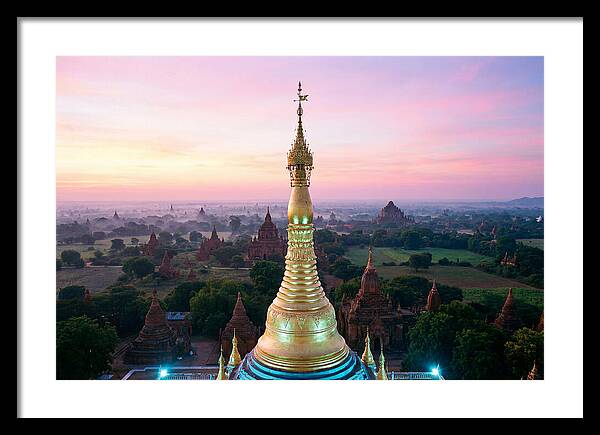Golden Spire At Sunrise
