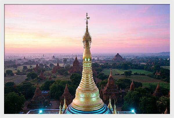 Golden Spire At Sunrise