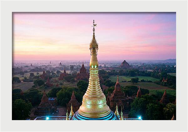 Golden Spire At Sunrise