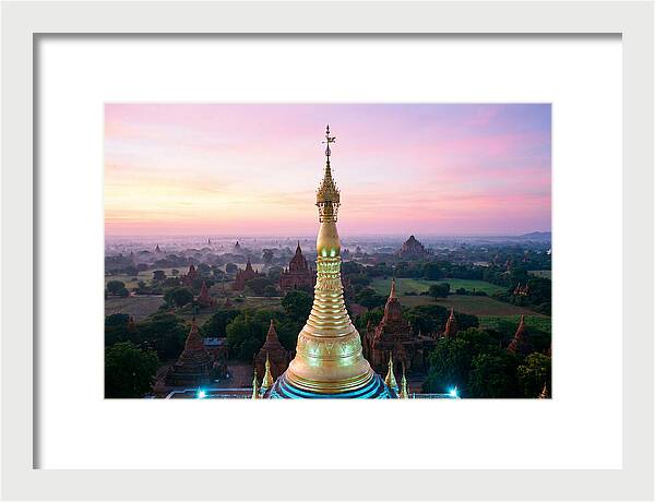 Golden Spire At Sunrise