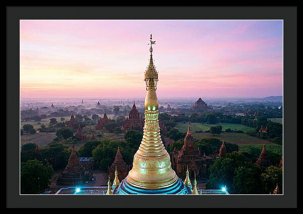 Golden Spire At Sunrise