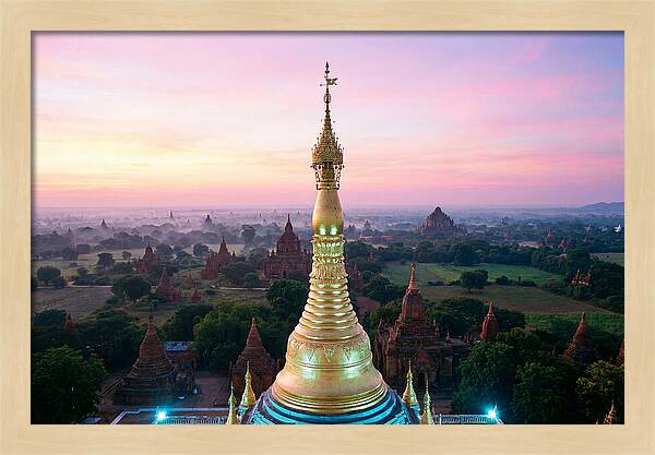 Golden Spire At Sunrise