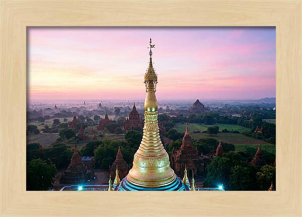 Golden Spire At Sunrise