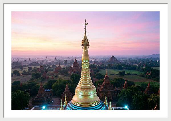 Golden Spire At Sunrise