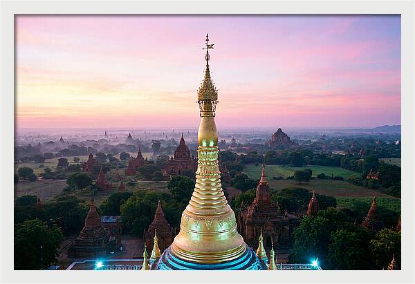 Golden Spire At Sunrise