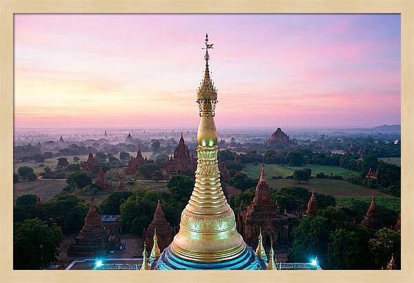 Golden Spire At Sunrise