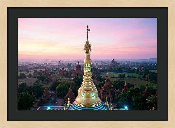 Golden Spire At Sunrise