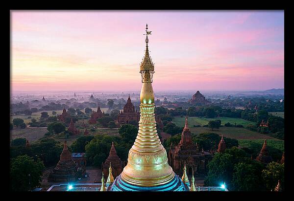 Golden Spire At Sunrise