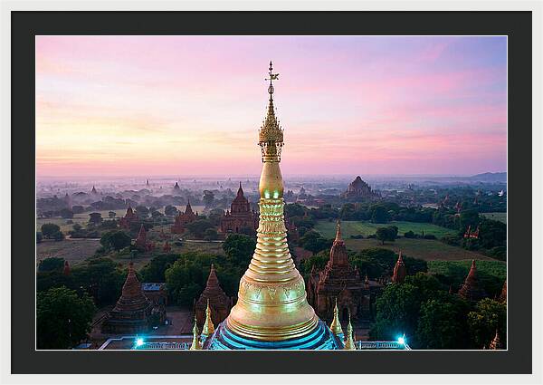 Golden Spire At Sunrise
