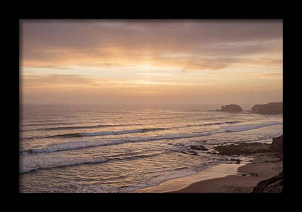 Golden Sunrise Over Calm Ocean