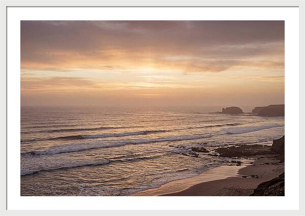 Golden Sunrise Over Calm Ocean