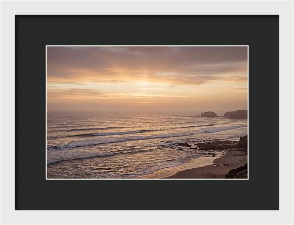 Golden Sunrise Over Calm Ocean