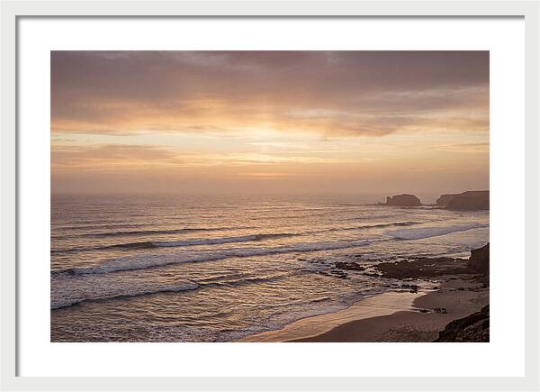 Golden Sunrise Over Calm Ocean