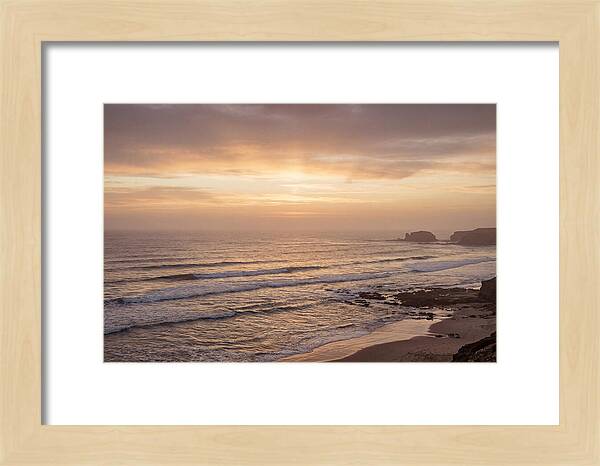 Golden Sunrise Over Calm Ocean