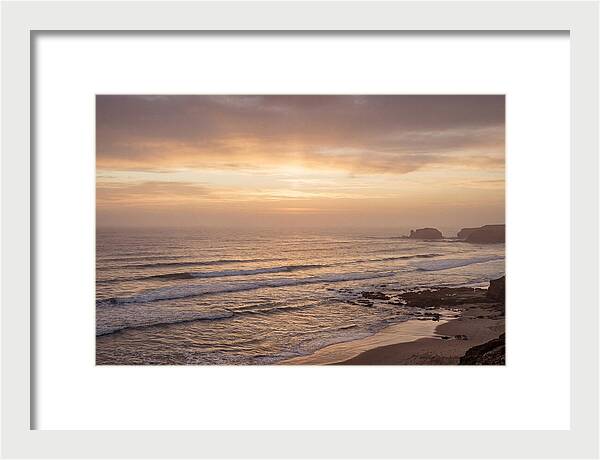 Golden Sunrise Over Calm Ocean