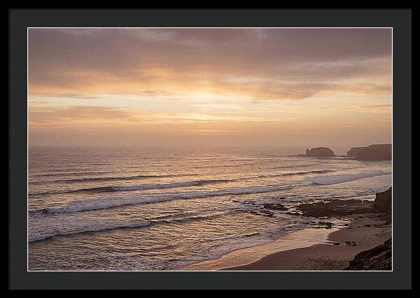 Golden Sunrise Over Calm Ocean