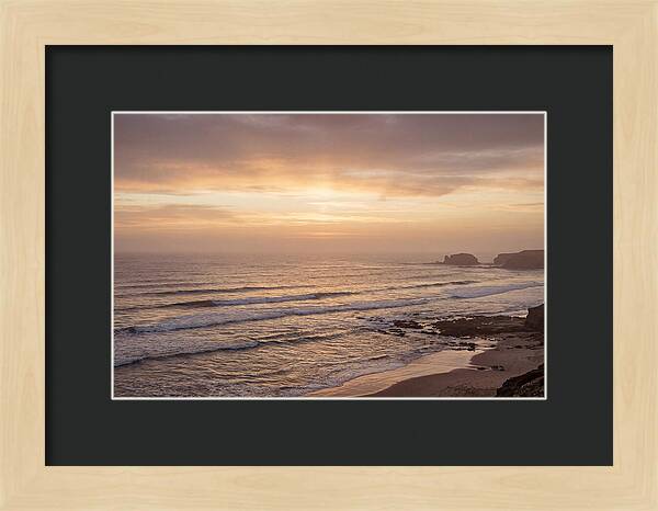 Golden Sunrise Over Calm Ocean