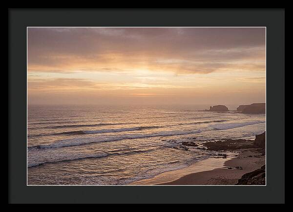 Golden Sunrise Over Calm Ocean