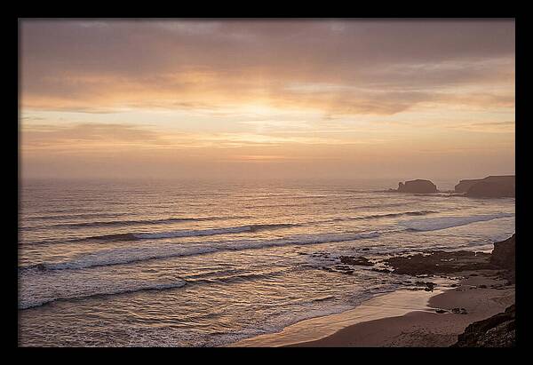 Golden Sunrise Over Calm Ocean