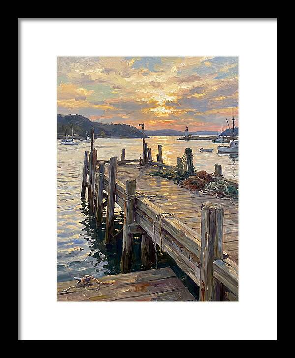Golden Sunset Over Pier
