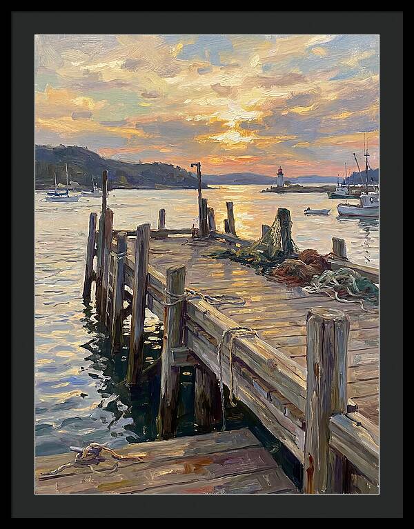 Golden Sunset Over Pier