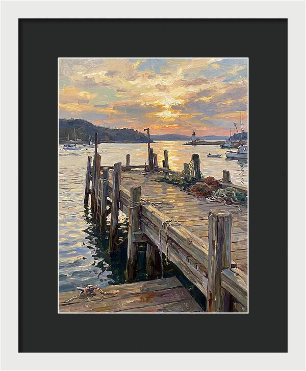 Golden Sunset Over Pier