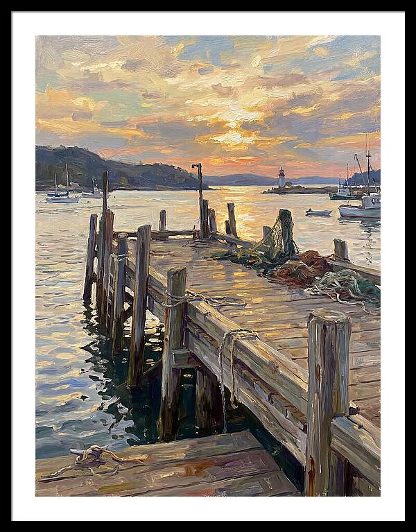 Golden Sunset Over Pier
