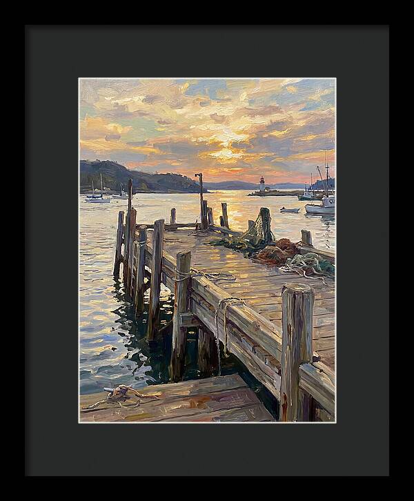 Golden Sunset Over Pier