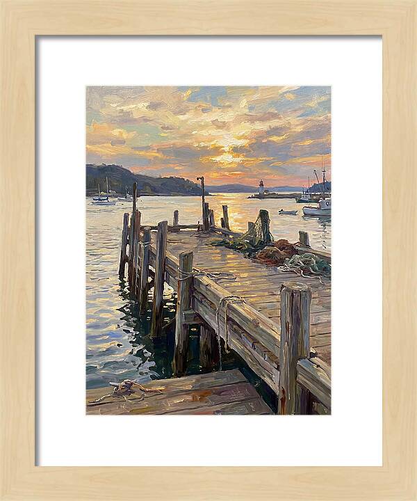 Golden Sunset Over Pier